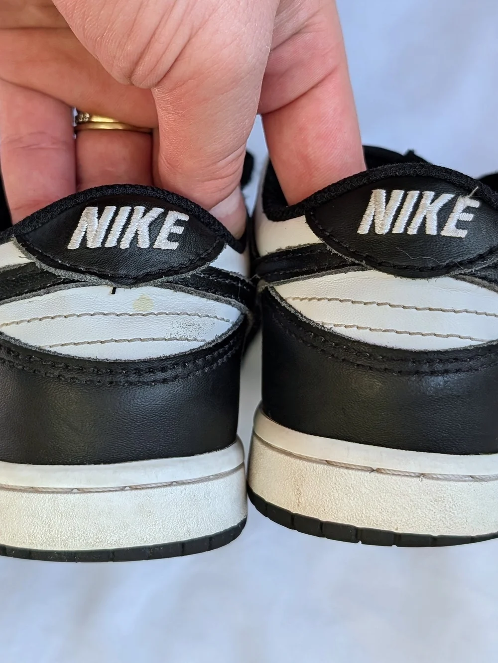 Nike Dunk Low Panda Black White Kids Size 2Y CW1588-100 Youth Sneakers Shoes